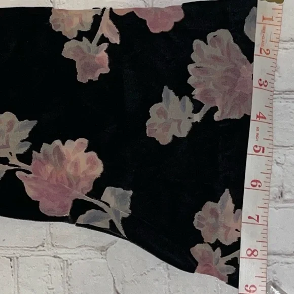 Nanette Lepore Floral Velvet-Like Dress | Soft Luxe Feel | Keyhole Neckline - Picture 11 of 13